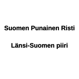 Suomen Punainen Risti Länsi-Suomen piiri logo